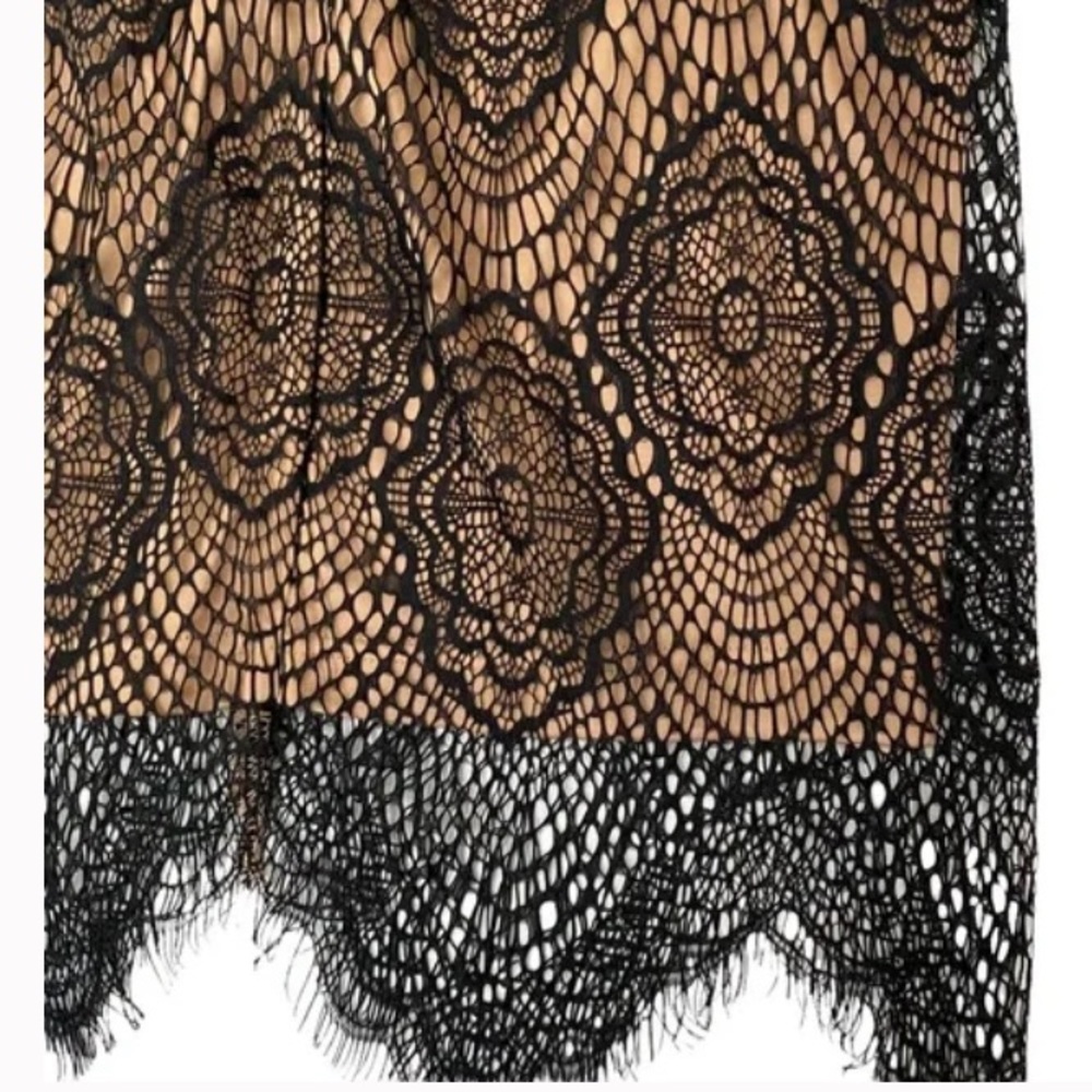 TOBI Two-Piece Black Lace Nude Set Size M - Picture 3 of 4